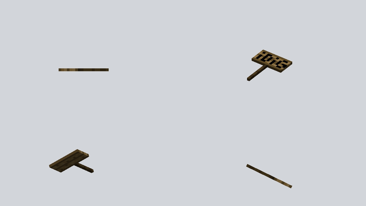 Minecraft Sign Shovel