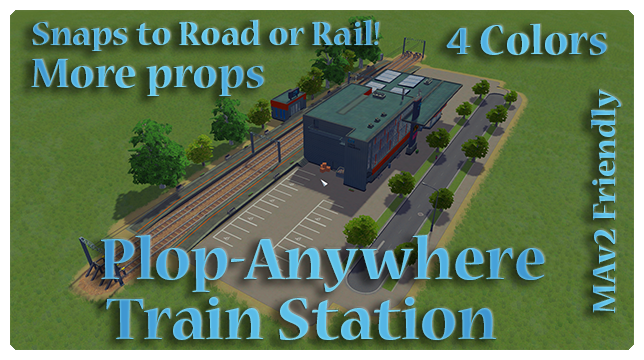 Plop-Anywhere Train Station preview