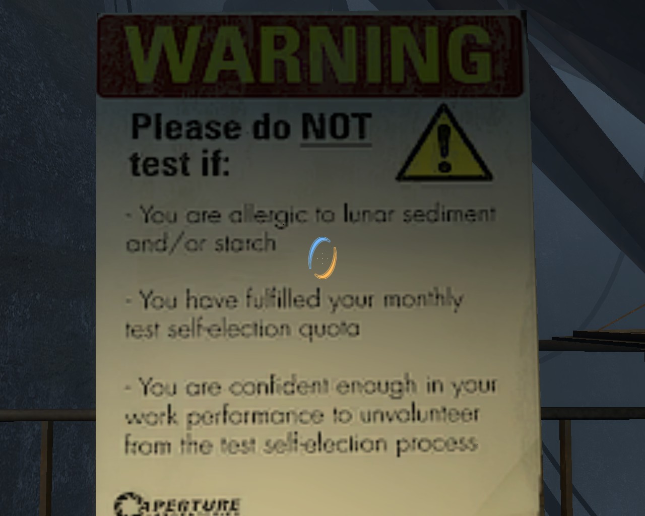 Steam Community :: Screenshot :: APERTURE SCIENCE EMPLOYEE TESTING ...