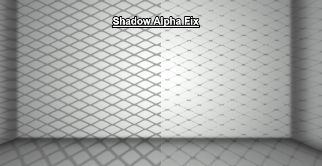 Shadow Map for alpha materials Fix
