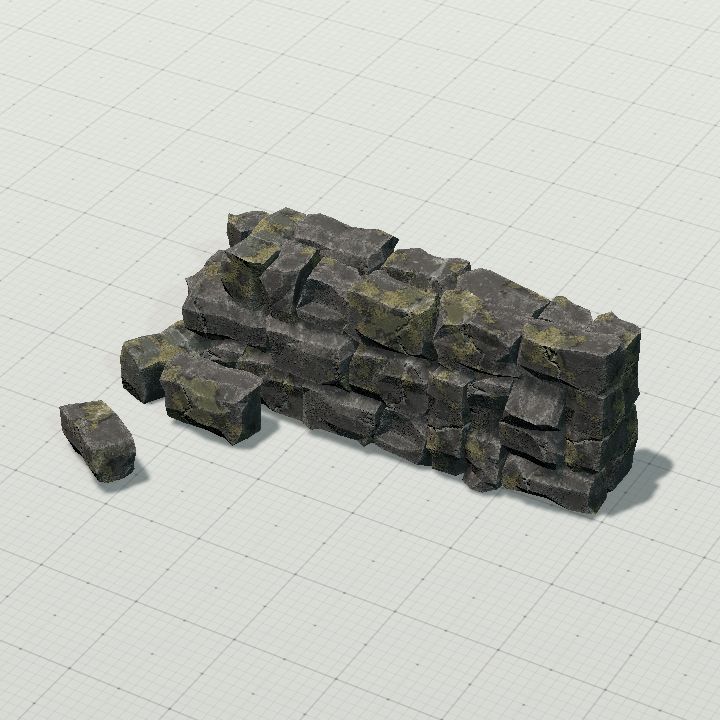 Broken Rock Wall #1