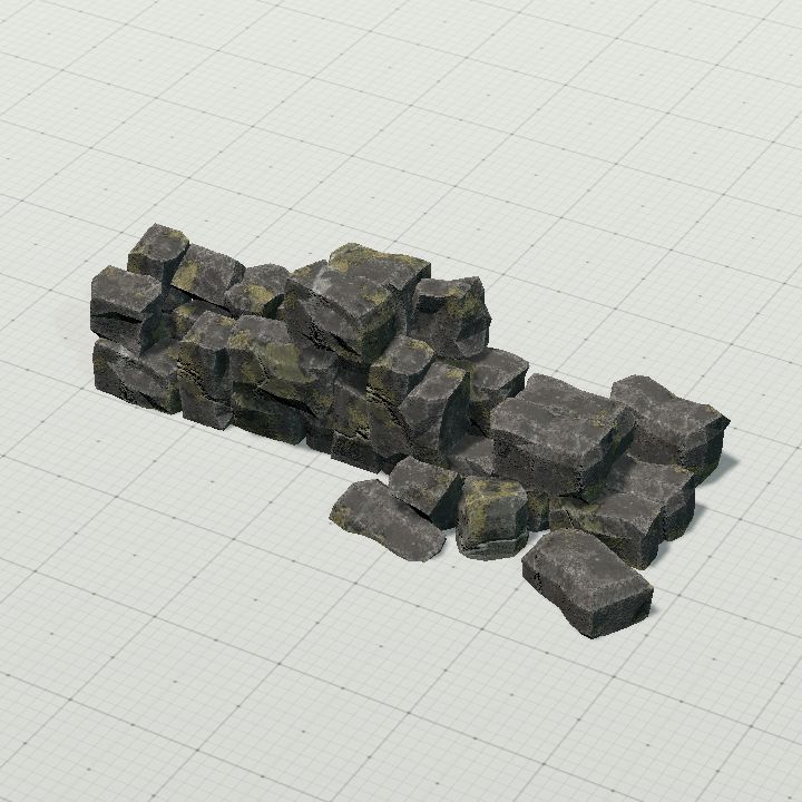 Collapsed Rock Wall #1