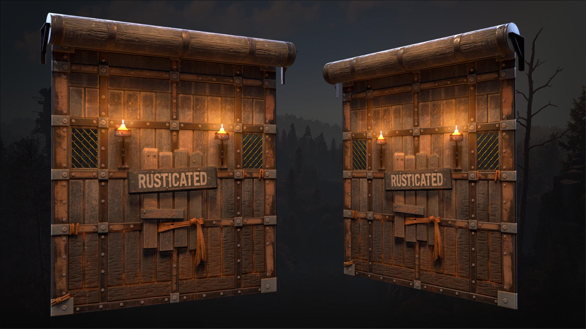 Rusticated Garage Door