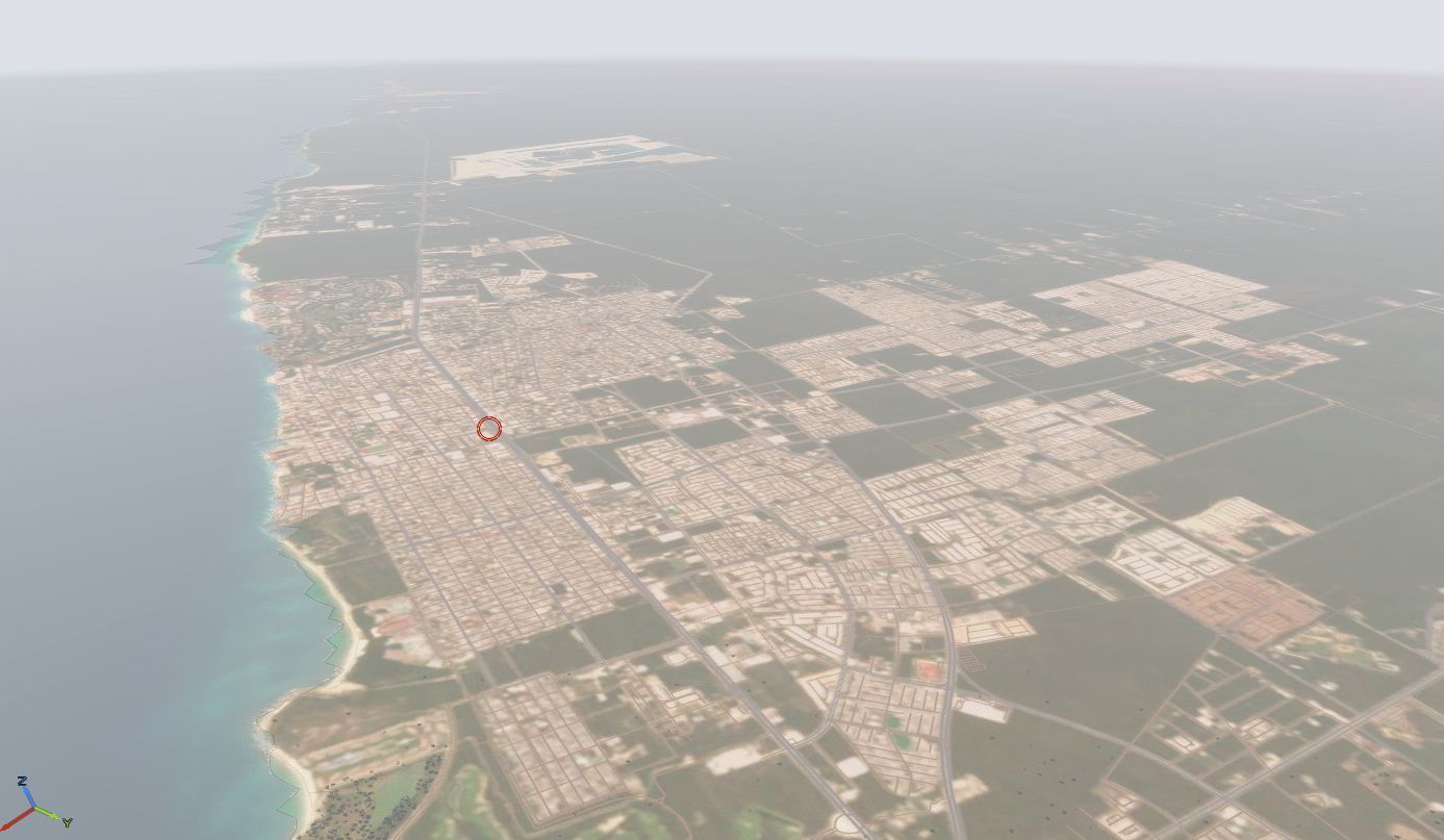 Mexico , Playa del Carmen (caribbean map)