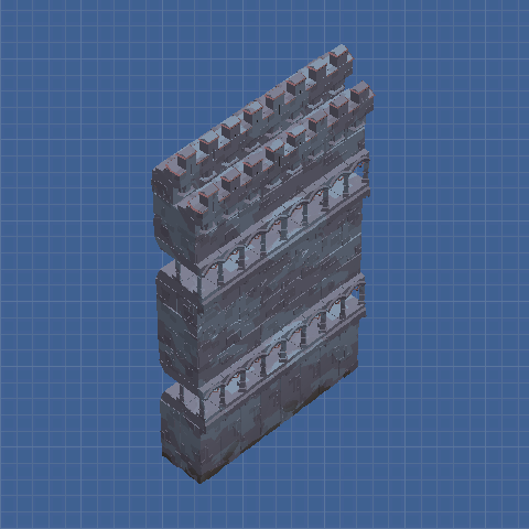 Tower Wall, straight side extra 2 wall layers, 1 of 16