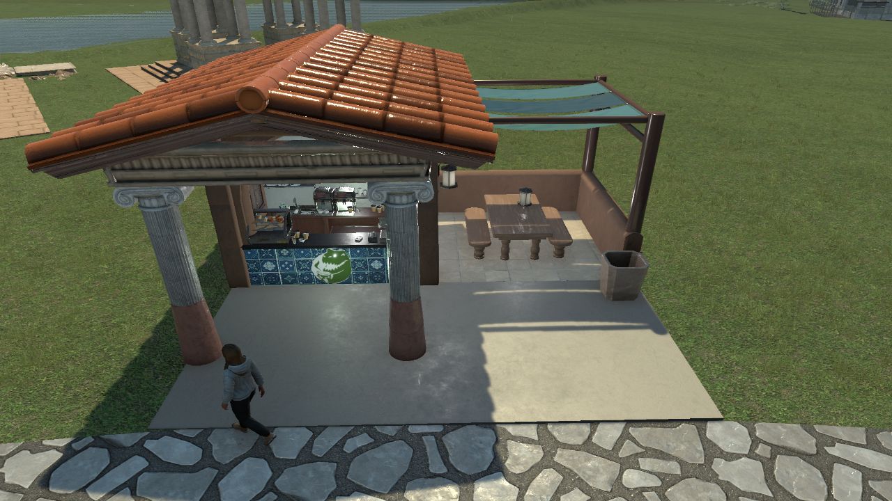 Greek Food Kiosk Small