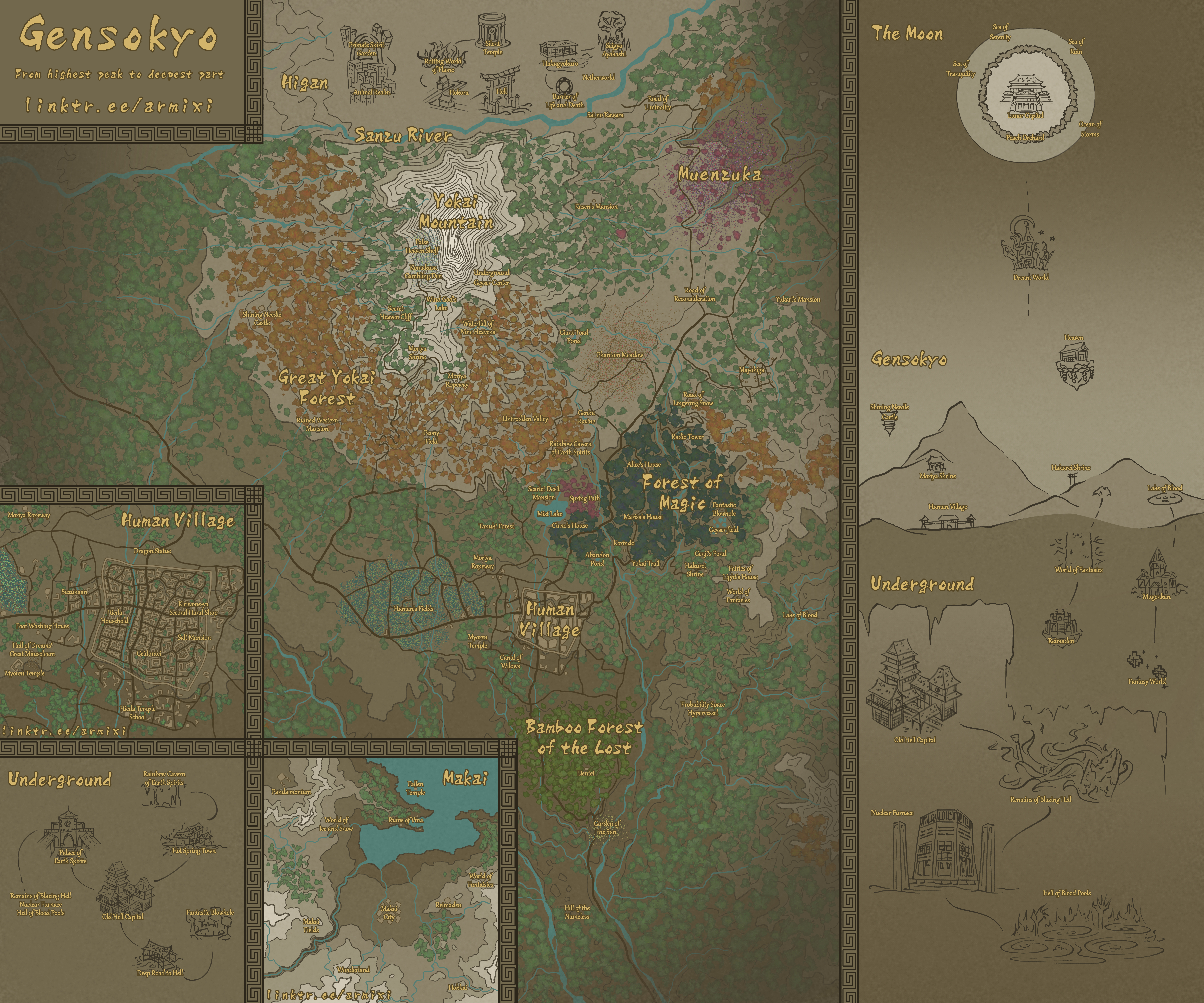 Touhou Maps