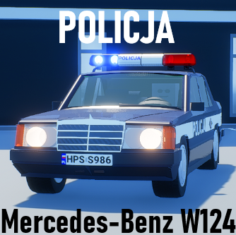Mercedes-Benz W124 Policja remaster