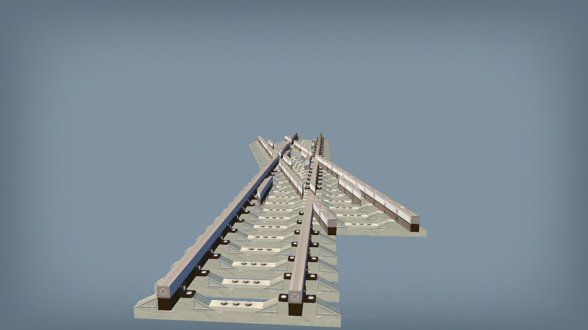 ZD railway intersection wedge
