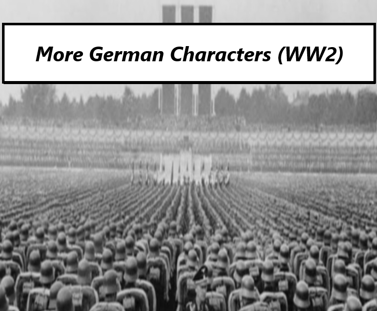 More characters for Germany in WW2 Scenario