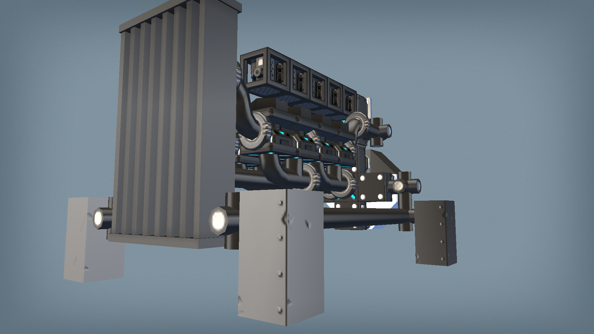 V8 piston engine v.3