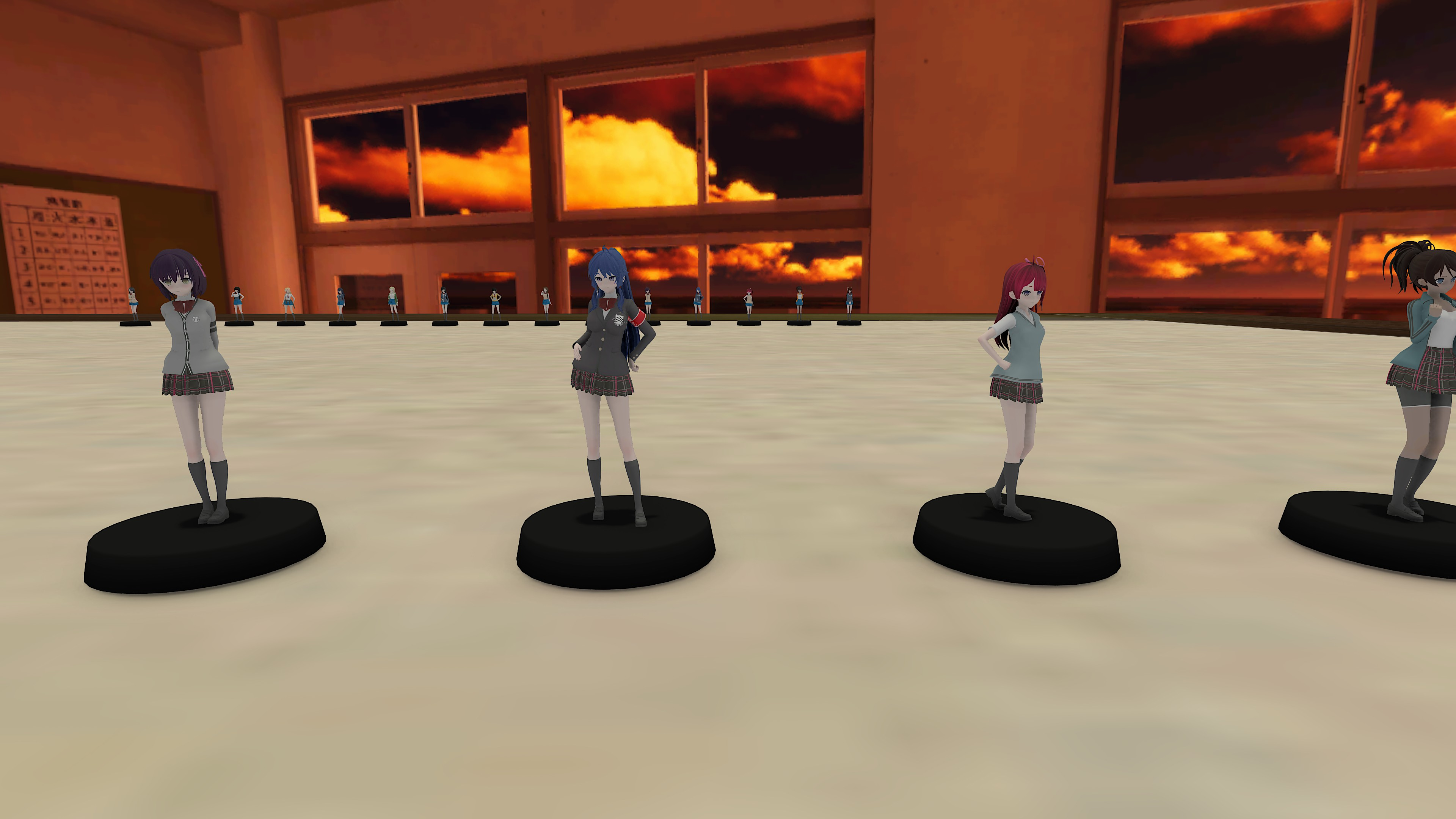 Anime High School Character Models 28mm