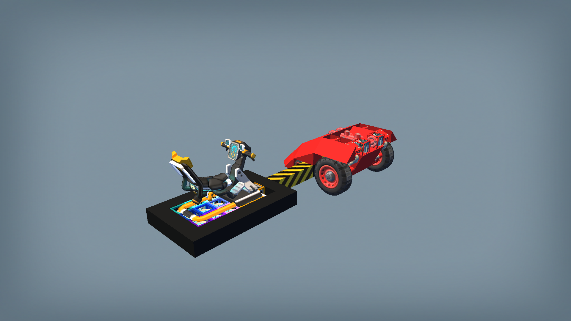 Remote control battle bots Fant mod red