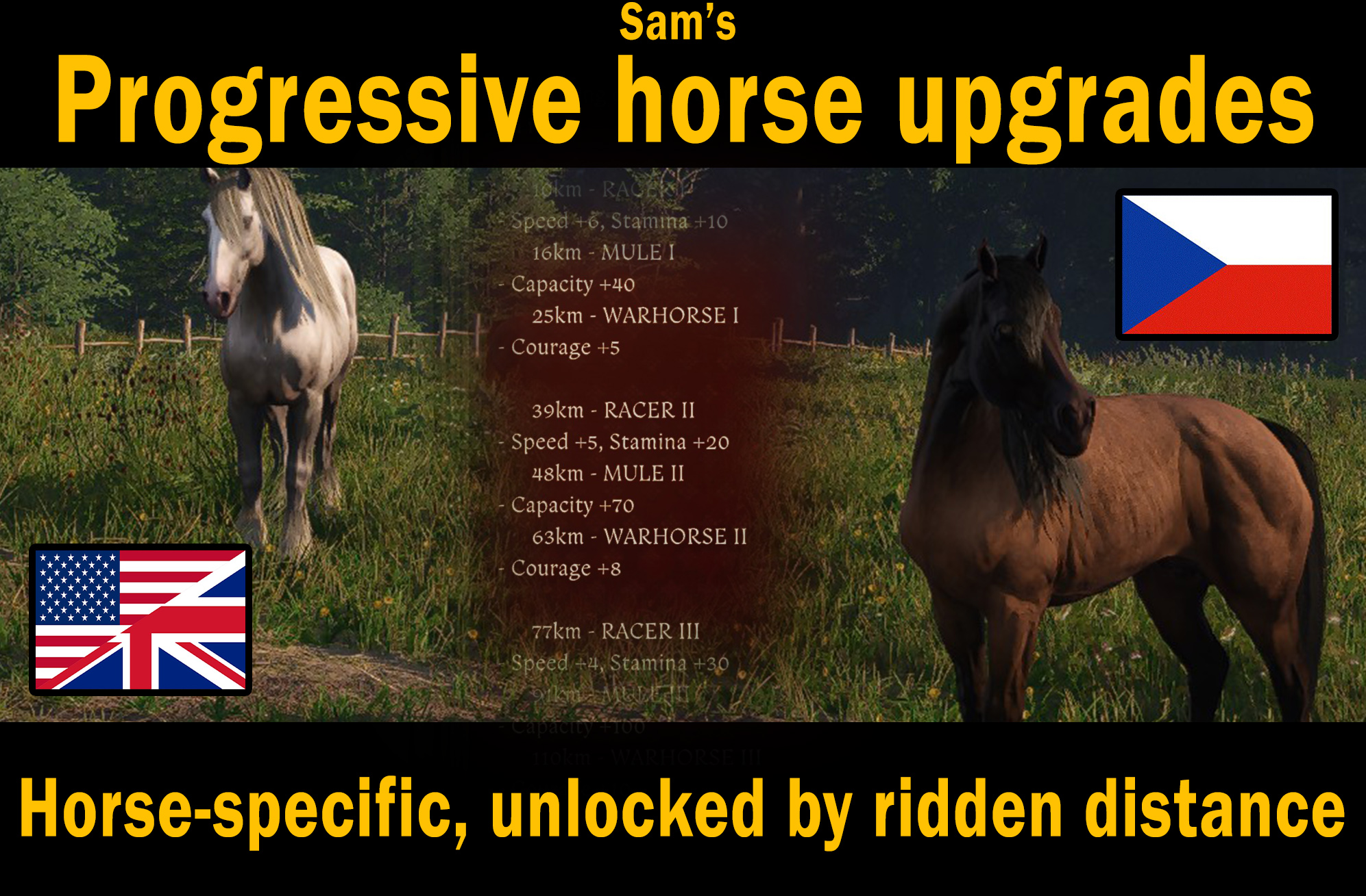 Sam's Progressive Horse Upgrades