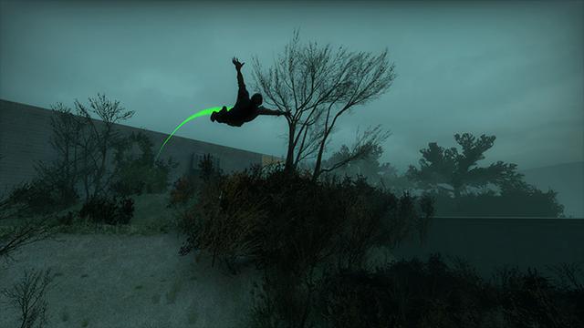 Hunter FX green line (semi-transparent)