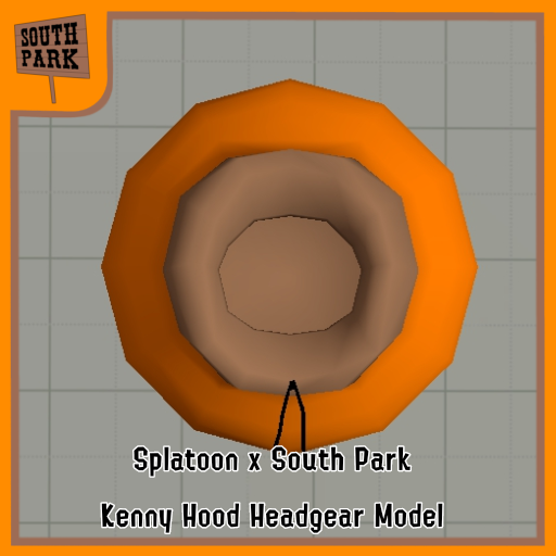 Splatoon x South Park Kenny Hood Headgear Model