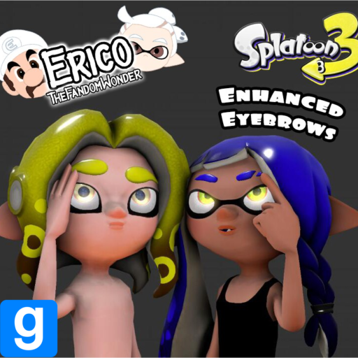 Splatoon 3: Enhanced Eyebrows 2.0 (GMOD Port)
