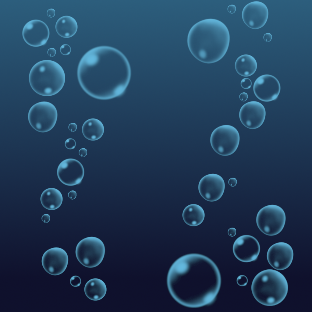 Blue and Bubbles