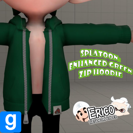 [Splatoon] Enhanced Green Zip Hoodie
