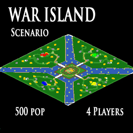 War Island - 4 Players - 500 pop