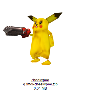 Cheekypoo (Pikachu) models