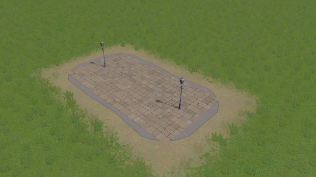 park 1x2 Rester flat