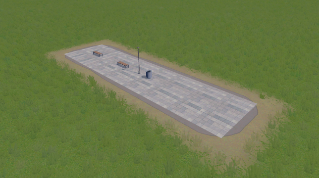 Park 1x4 Vizier flat