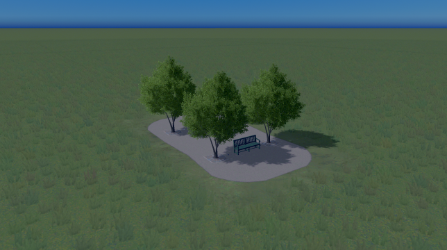 Park 1x2 Conkret seater