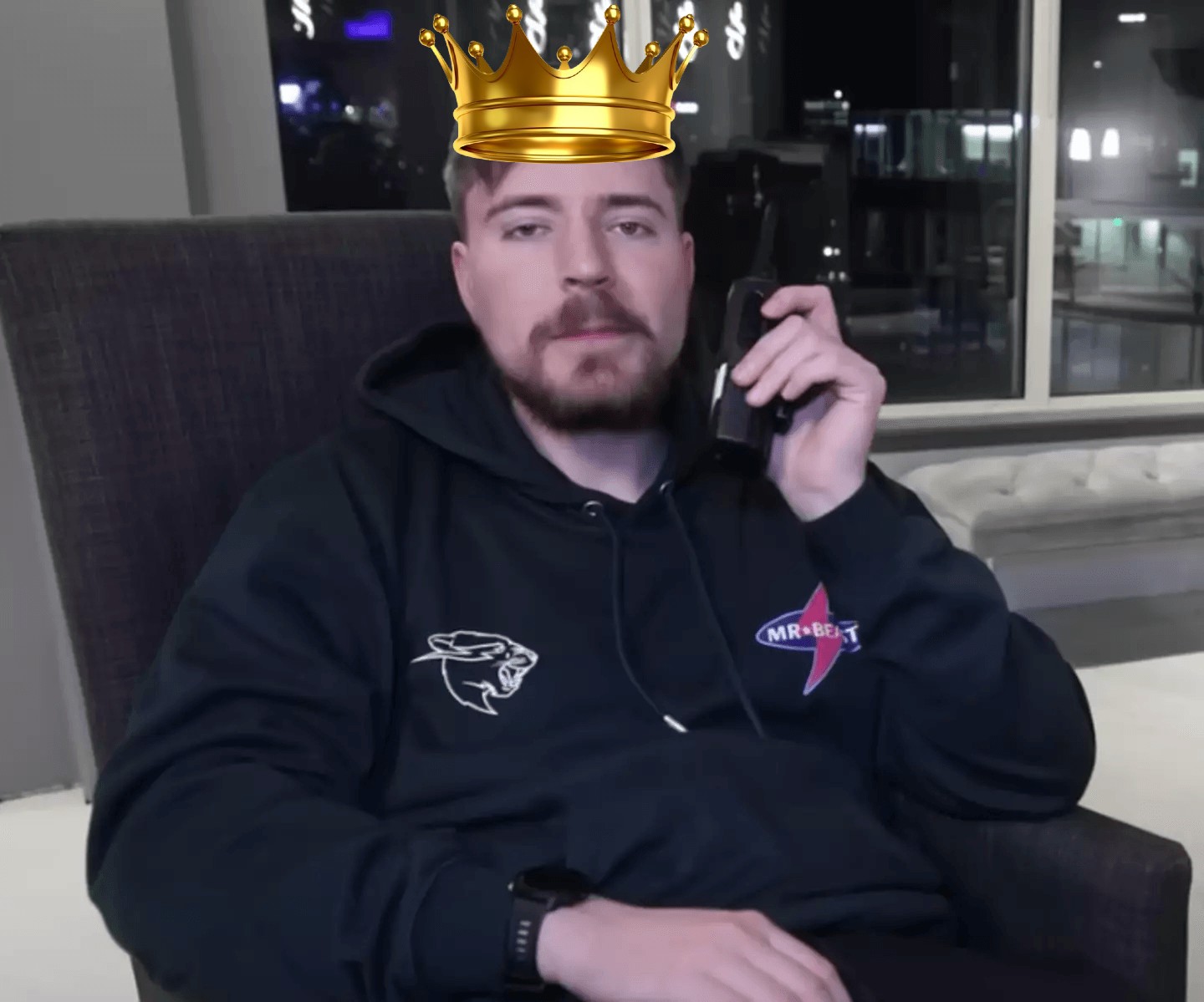 Mr. Beast as King Baby