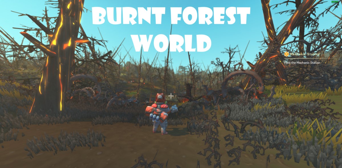 Burnt forest world
