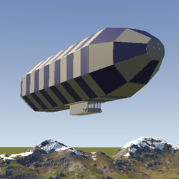 Softbody Medium Blimp - For Battle Rps - Blue