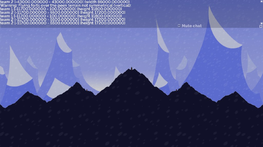 Flying forts over the peek