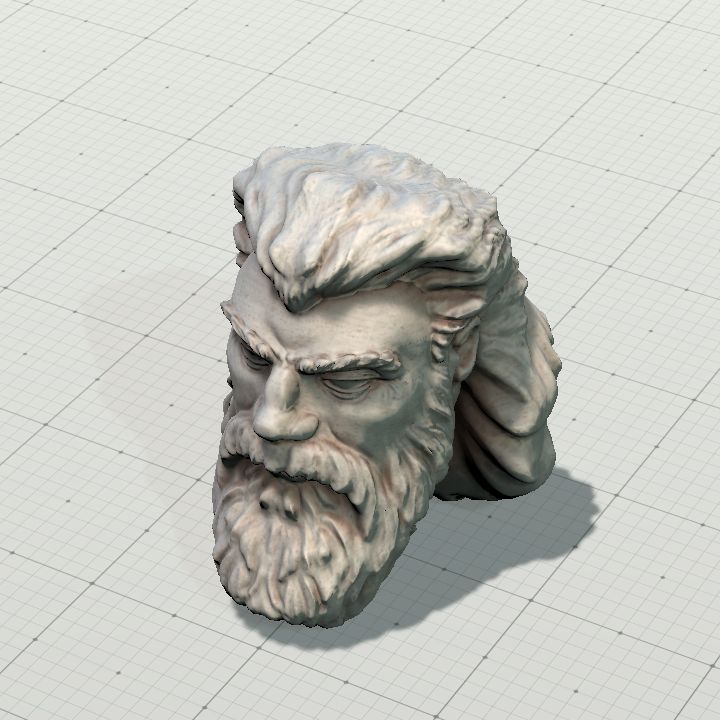 Statue, Dwarven Head