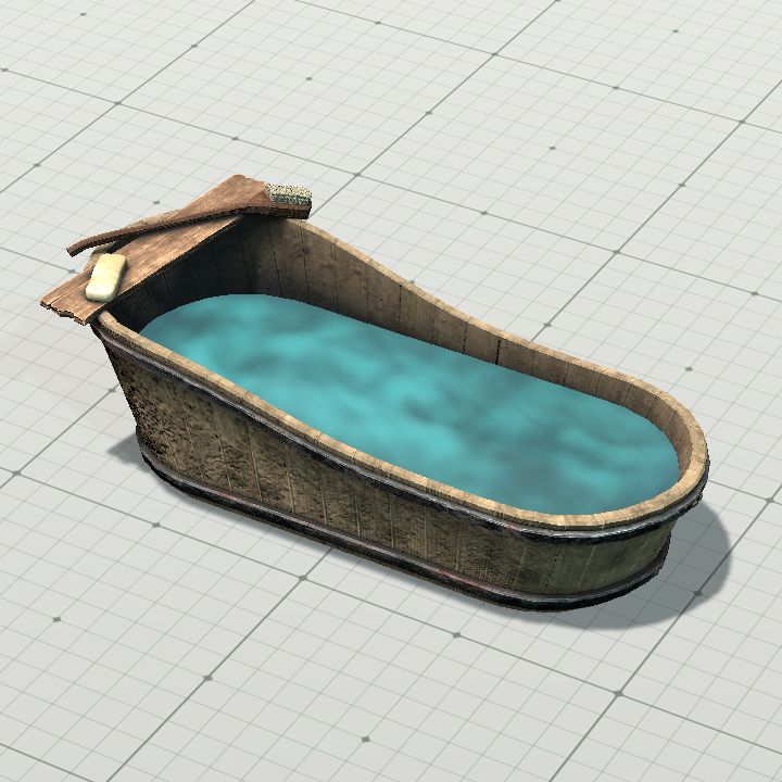 Bathtub, Wooden