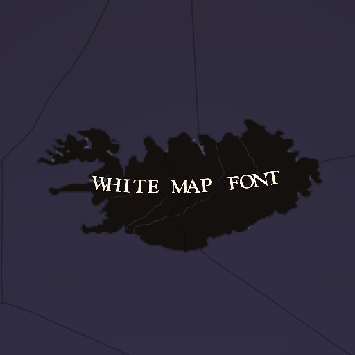 White Map Font - Indira
