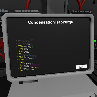 Condensation Trap Purge