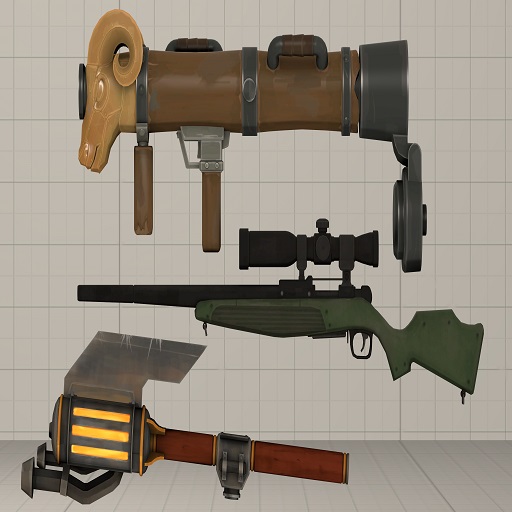 Team Fortress 2 Enhanced Small Weapons Pack #23 (Props)