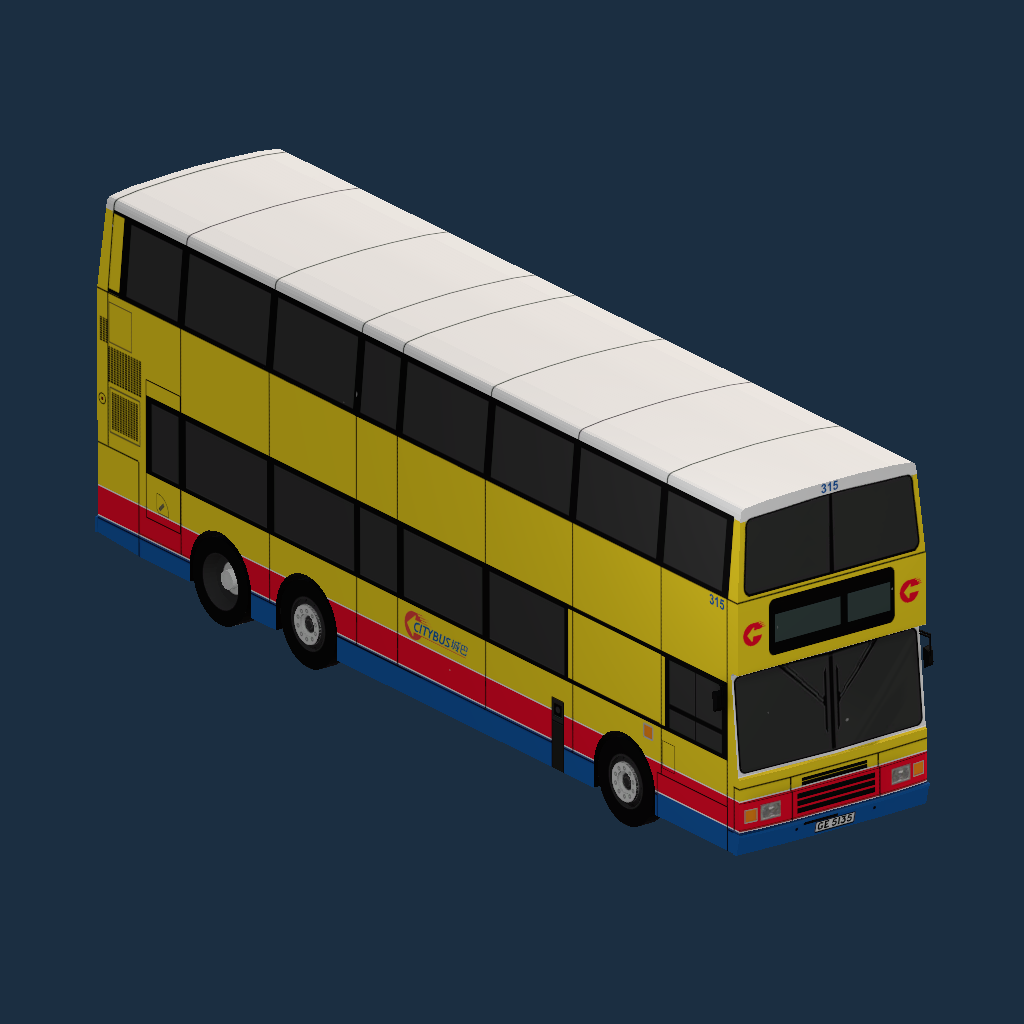 CTB Volvo Olympian 12M ALX Body Single Door