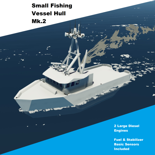Small Fishing Vessel Hull Mk.2 - Free to Use