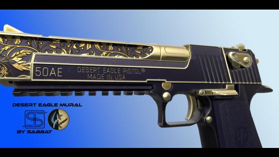 Desert Eagle Mural [Blue]