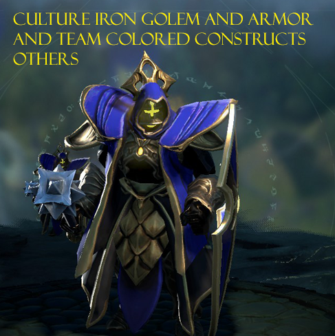 Culture Iron Golem and armor and team colored for others