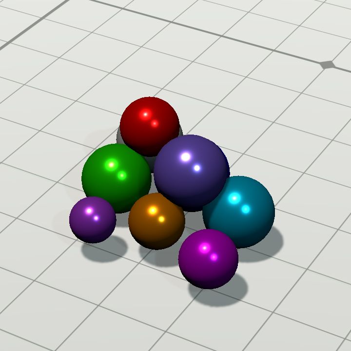 Pile of marbles or beads