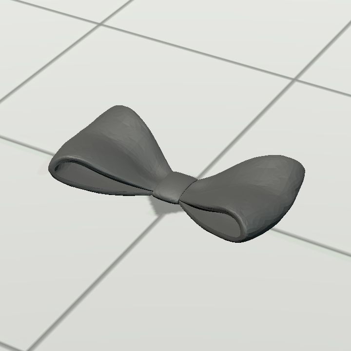 Bow - horizontal (colourable)