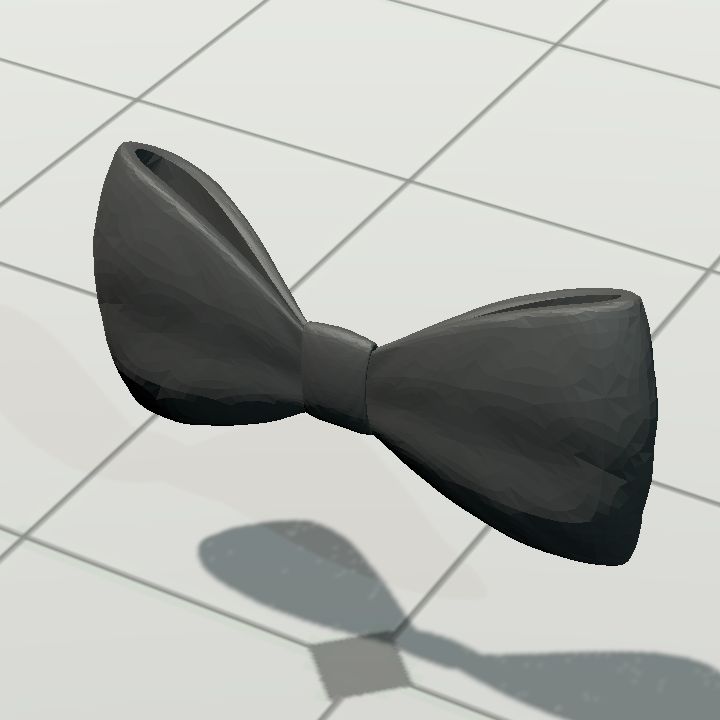 Bow - vertical (colourable)