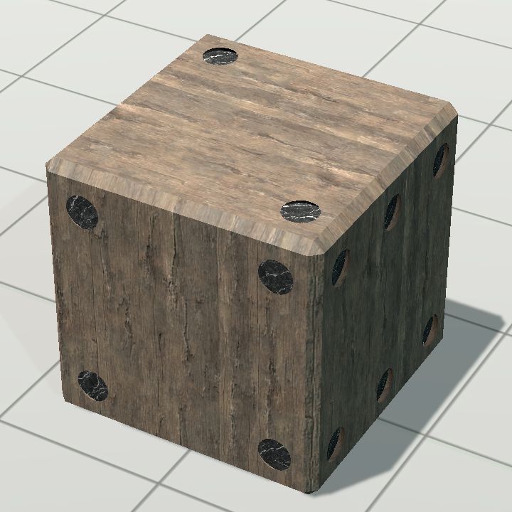 Dice d6 wood
