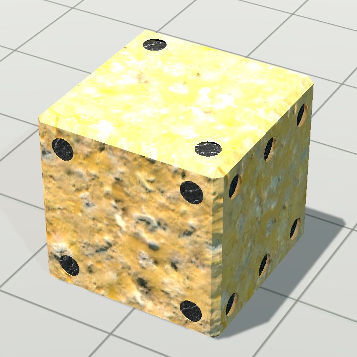 Dice d6 cheese