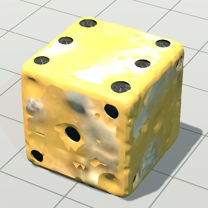 Dice d6 cheese damaged