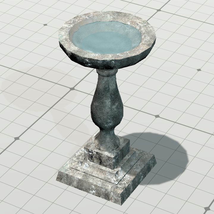 Bird bath (filled)
