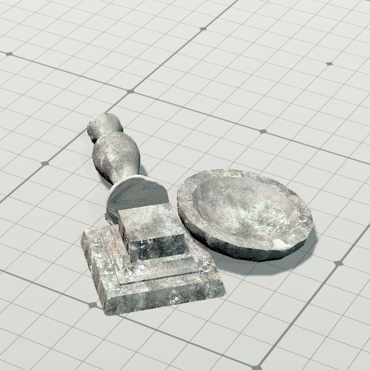 Bird bath (ruined)