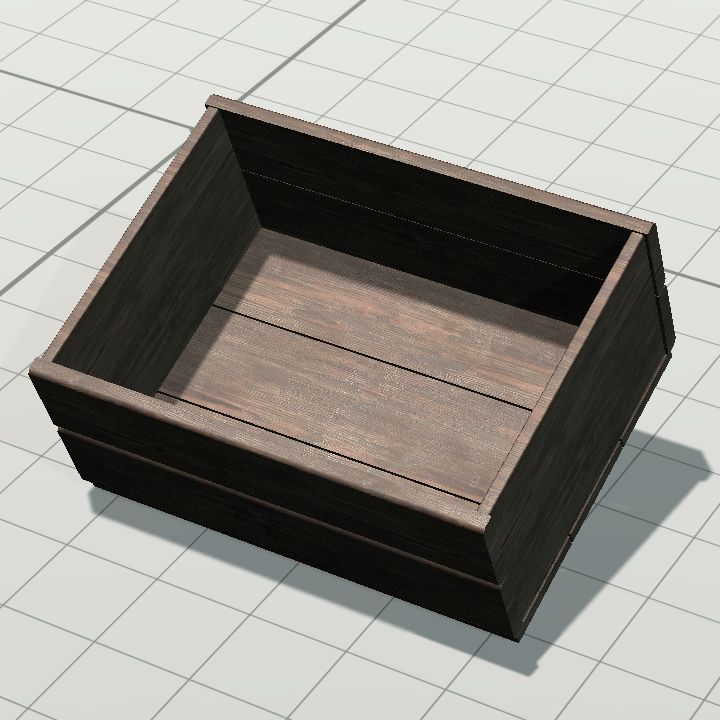 Crate 2 - dark, angle 1
